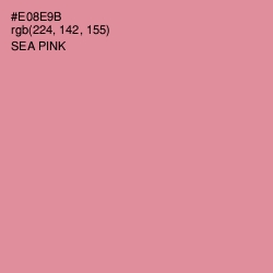 #E08E9B - Sea Pink Color Image