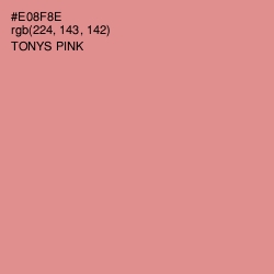 #E08F8E - Tonys Pink Color Image