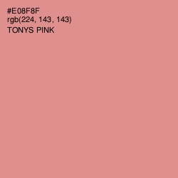 #E08F8F - Tonys Pink Color Image