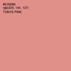 #E09089 - Tonys Pink Color Image