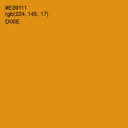 #E09111 - Dixie Color Image