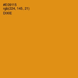 #E09115 - Dixie Color Image