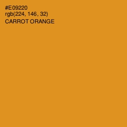 #E09220 - Carrot Orange Color Image