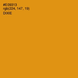 #E09313 - Dixie Color Image