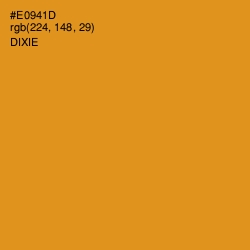#E0941D - Dixie Color Image