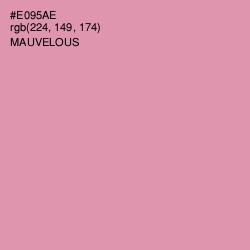 #E095AE - Mauvelous Color Image