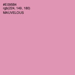 #E095B4 - Mauvelous Color Image