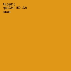 #E09616 - Dixie Color Image