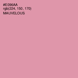 #E096AA - Mauvelous Color Image