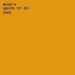 #E09714 - Dixie Color Image