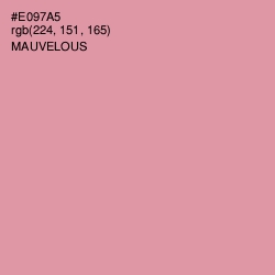 #E097A5 - Mauvelous Color Image
