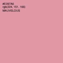 #E097A6 - Mauvelous Color Image