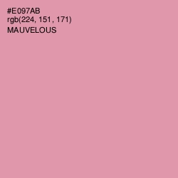 #E097AB - Mauvelous Color Image