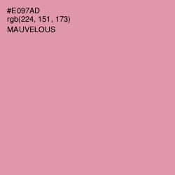 #E097AD - Mauvelous Color Image