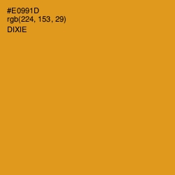 #E0991D - Dixie Color Image