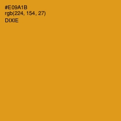 #E09A1B - Dixie Color Image