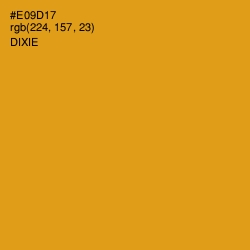 #E09D17 - Dixie Color Image