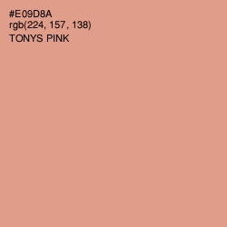 #E09D8A - Tonys Pink Color Image