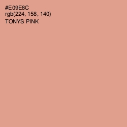 #E09E8C - Tonys Pink Color Image