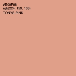 #E09F88 - Tonys Pink Color Image