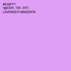 #E09FF7 - Lavender Magenta Color Image