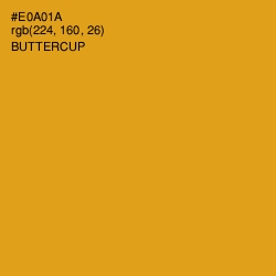 #E0A01A - Buttercup Color Image