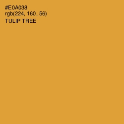 #E0A038 - Tulip Tree Color Image