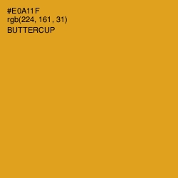 #E0A11F - Buttercup Color Image