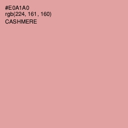 #E0A1A0 - Cashmere Color Image