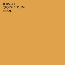 #E0A24B - Anzac Color Image