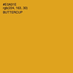 #E0A31E - Buttercup Color Image