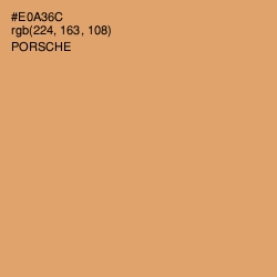 #E0A36C - Porsche Color Image