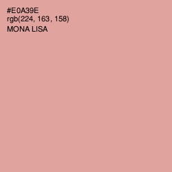 #E0A39E - Mona Lisa Color Image