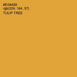 #E0A439 - Tulip Tree Color Image