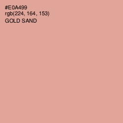 #E0A499 - Gold Sand Color Image
