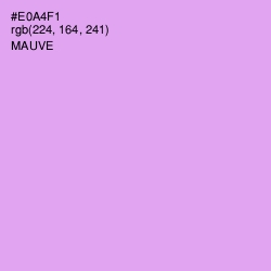 #E0A4F1 - Mauve Color Image