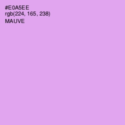 #E0A5EE - Mauve Color Image