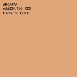 #E0A67A - Harvest Gold Color Image