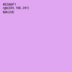 #E0A6F1 - Mauve Color Image