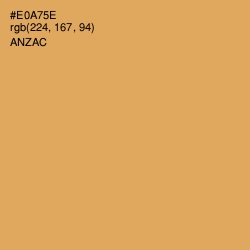 #E0A75E - Anzac Color Image
