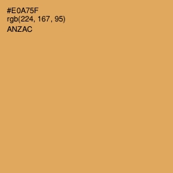 #E0A75F - Anzac Color Image