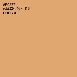 #E0A771 - Porsche Color Image