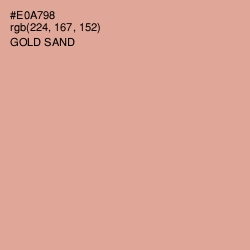 #E0A798 - Gold Sand Color Image