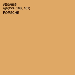 #E0A865 - Porsche Color Image