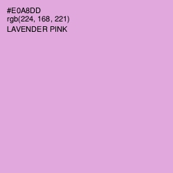 #E0A8DD - Lavender Pink Color Image
