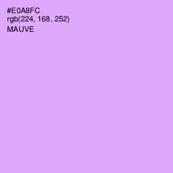 #E0A8FC - Mauve Color Image