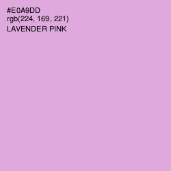 #E0A9DD - Lavender Pink Color Image