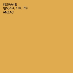 #E0AA4E - Anzac Color Image