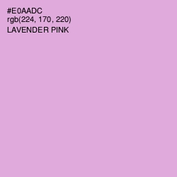 #E0AADC - Lavender Pink Color Image