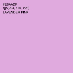 #E0AADF - Lavender Pink Color Image